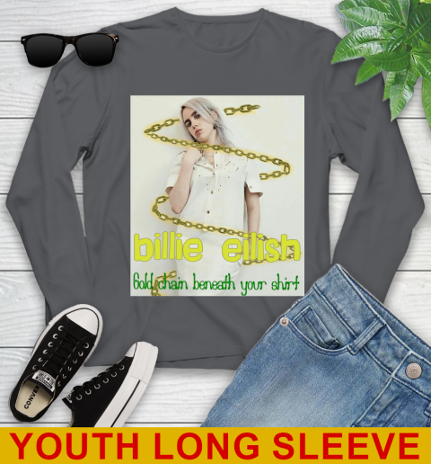 Billie Eilish Gold Chain Beneath Your Shirt 130