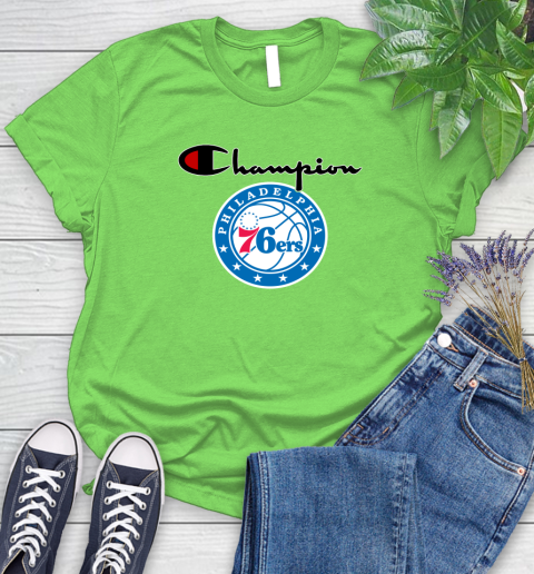NBA Basketball Philadelphia 76ers Champion Shirt Women's T-Shirt 7