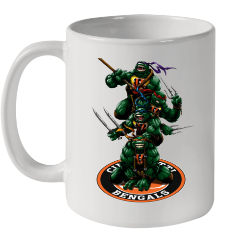 NFL Football Cincinnati Bengals Teenage Mutant Ninja Turtles Shirt Ceramic Mug 11oz