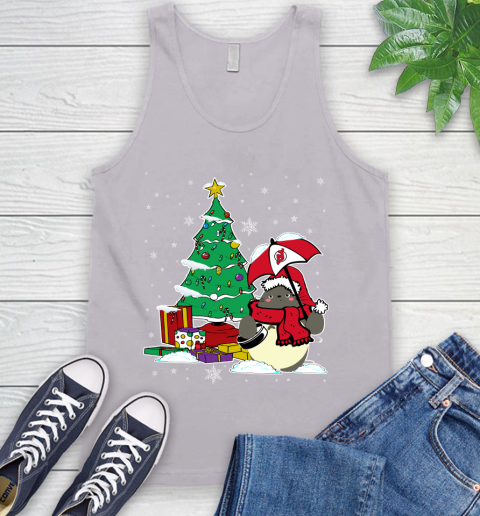 New Jersey Devils NHL Hockey Cute Tonari No Totoro Christmas Sports Tank Top 3