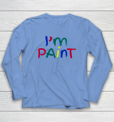 I Heart Love To Finger Paint Couple Valentine I'm Paint Long Sleeve T-Shirt 6