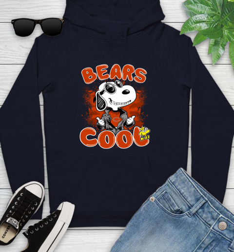 NFL Football Chicago Bears Cool Snoopy Shirt Youth Hoodie 3