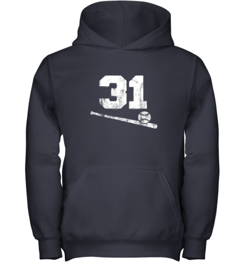 5nmw vintage baseball jersey number 31 shirt player number youth hoodie 43 front navy