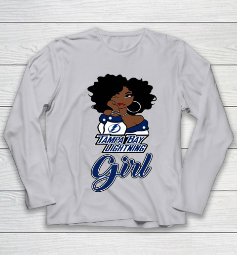 Tampa Bay Lightning Girl NHL Youth Long Sleeve 5