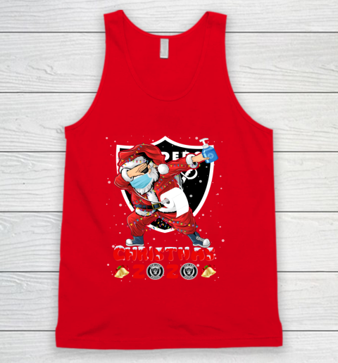 Oakland Raiders Funny Santa Claus Dabbing Christmas 2020 NFL Tank Top 5