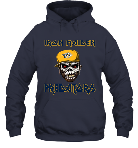NHL Nashville Predators Iron Maiden Rock Band Music Hockey Sports 2XoBPFPn4PN hoodie 23 95 151514 front navy