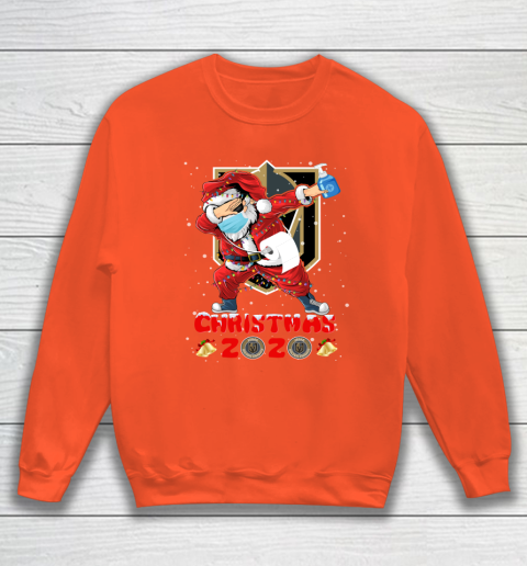 Vegas Golden Knights Funny Santa Claus Dabbing Christmas 2020 NHL Sweatshirt 3