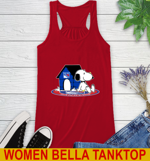 NHL Hockey New York Rangers Snoopy The Peanuts Movie Shirt Racerback Tank 6
