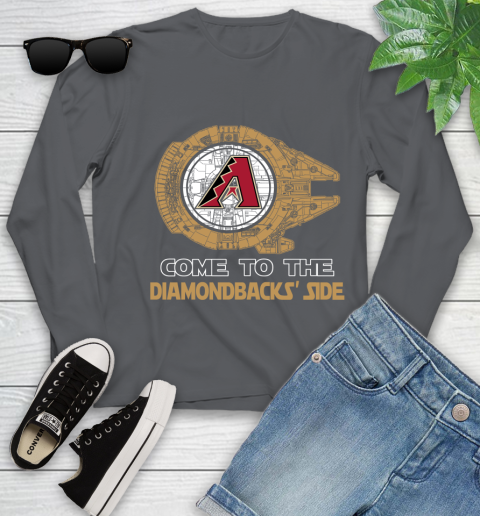 MLB Come To The Arizona Diamondbacks Side Star Wars Baseball Sports Youth Long Sleeve 9