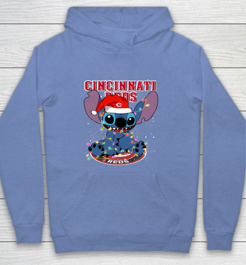 Cincinnati Reds MLB noel stitch Baseball Christmas Youth Hoodie 7