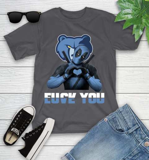 NBA Memphis Grizzlies Deadpool Love You Fuck You Basketball Sports Youth T-Shirt 6