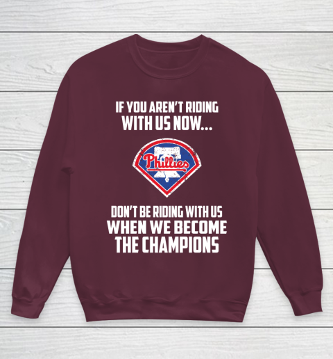MLB Philadelphia Phillies Baseball We Become The Champions Youth Sweatshirt 4