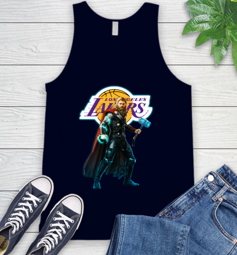 NBA Thor Avengers Endgame Basketball Los Angeles Lakers Tank Top 3