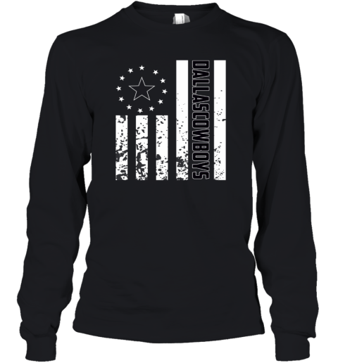 NFL Dallas Cowboys American Flag Youth Long Sleeve