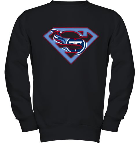 We Are Undefeatable Tennessee Titans x Superman NFL Youth Sweatshirt