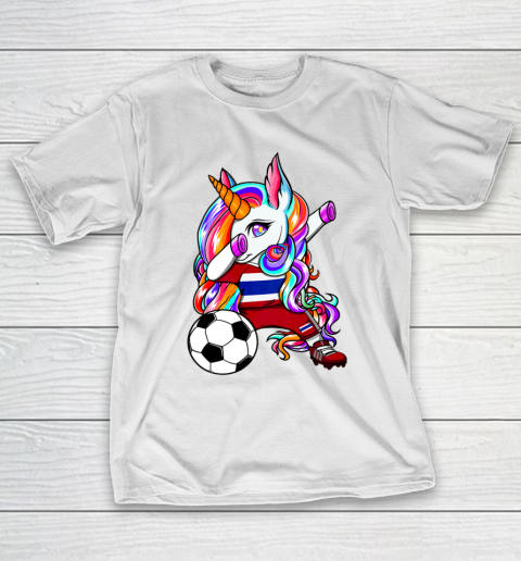 Dabbing Unicorn Thailand Soccer Fans Jersey Thai Football T-Shirt