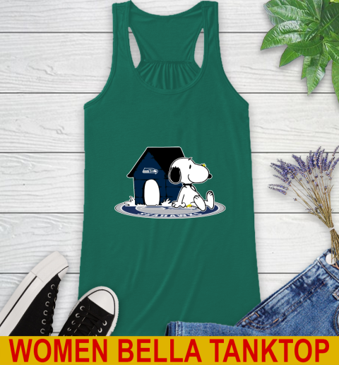 NFL Football Seattle Seahawks Snoopy The Peanuts Movie Shirt Racerback Tank 7