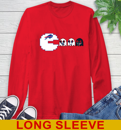Buffalo Bills NFL Football Pac Man Champion Long Sleeve T-Shirt 10