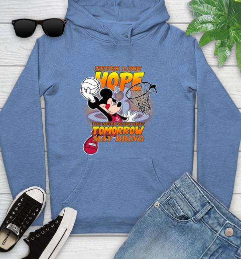 Houston Rockets NBA Basketball Mickey Disney Never Lose Hope Youth Hoodie 13