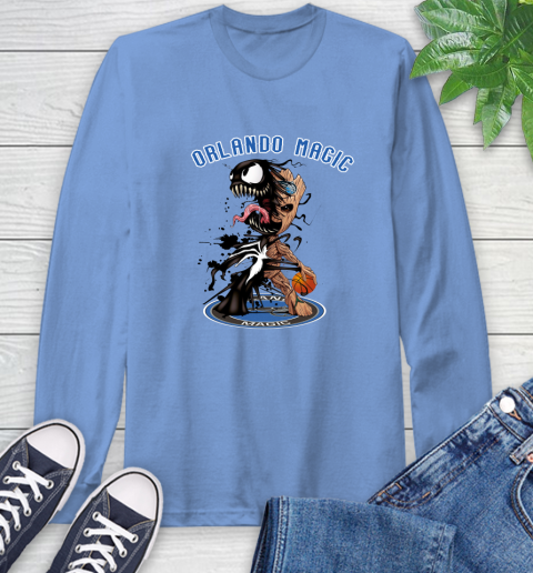 NBA Orlando Magic Basketball Venom Groot Guardians Of The Galaxy Long Sleeve T-Shirt 11