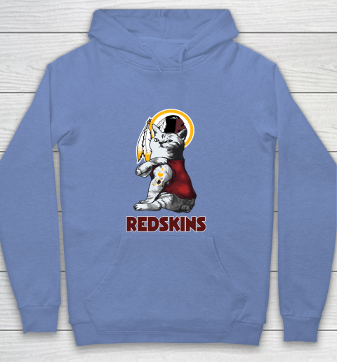 NFL Football My Cat Loves Washington Redskins Youth Hoodie 8