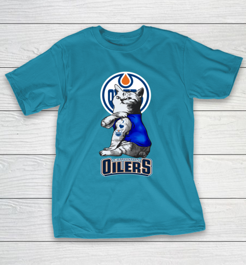 NHL My Cat Loves Edmonton Oilers Hockey T-Shirt 7