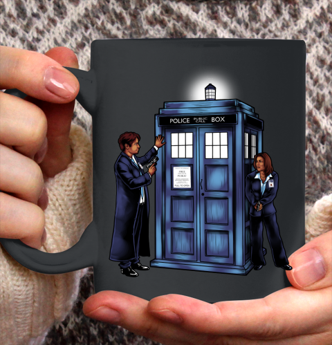 Doctor Who Shirt The Agents have the Phone Box Ceramic Mug 11oz