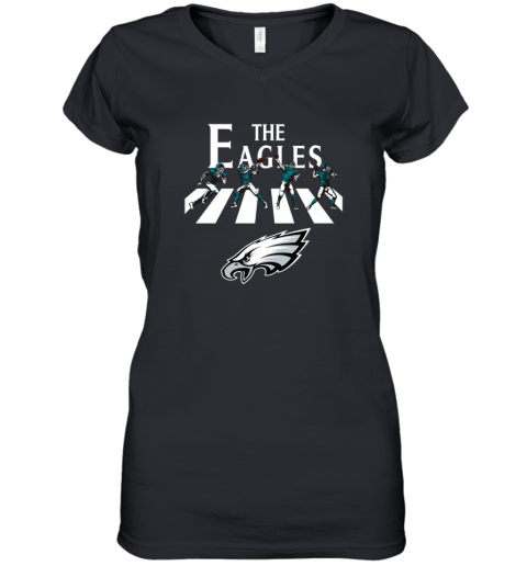 Philadelphia Eagles Women Short Sleeve Tops Summer Casual Blouse V-Neck T  Shirts