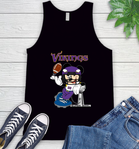 NFL Minnesota Vikings Mickey Mouse Disney Super Bowl Football T Shirt Tank Top 2