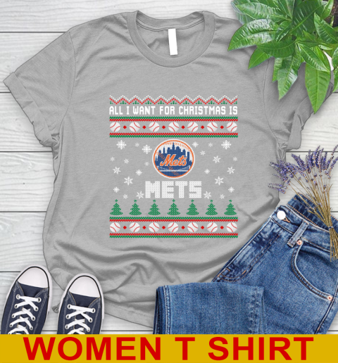 MLB All I Want For Christmas Is New York Mets Baseball Sports 89