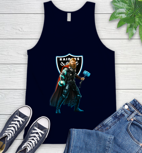 NFL Thor Avengers Endgame Football Oakland Raiders Tank Top 3