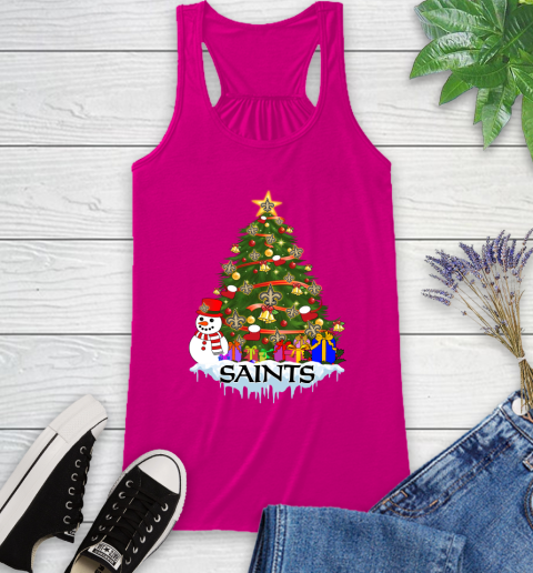 New Orleans Saints Merry Christmas NFL Football Sports Racerback Tank 8