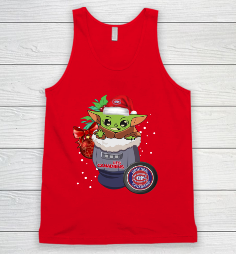 Montreal Canadiens Christmas Baby Yoda Star Wars Funny Happy NHL Tank Top 6