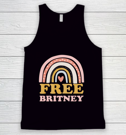 Womens Free Britney FreeBritney Rainbow Tank Top