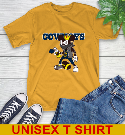 Dallas Cowboys NFL Football Mickey Peace Sign Sports T-Shirt 3