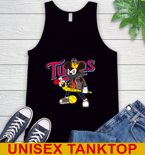 Minnesota Twins MLB Baseball Mickey Peace Sign Sports Tank Top 2