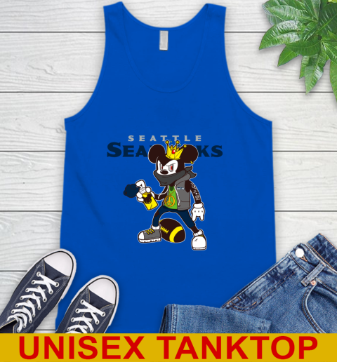 Seattle Seahawks NFL Football Mickey Peace Sign Sports Tank Top 5
