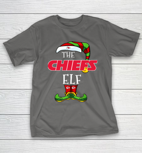 Kansas City Chiefs Christmas ELF Funny NFL T-Shirt 8