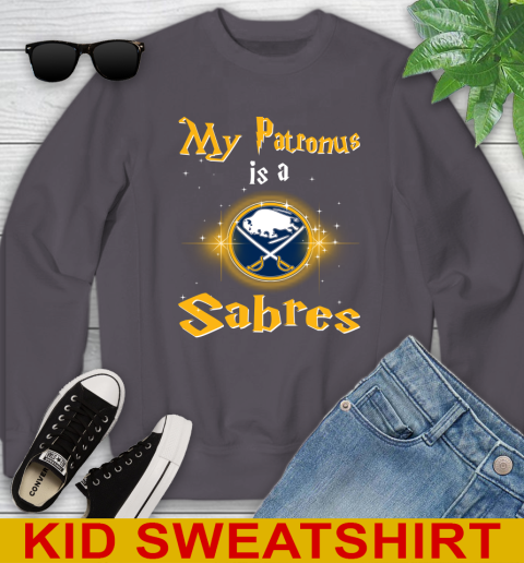 NHL Hockey Harry Potter My Patronus Is A Buffalo Sabres Youth Sweatshirt 5