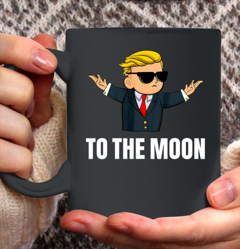 Wall Street Bets Mascot Meme Stonks Tendies To The Moon Ceramic Mug 11oz