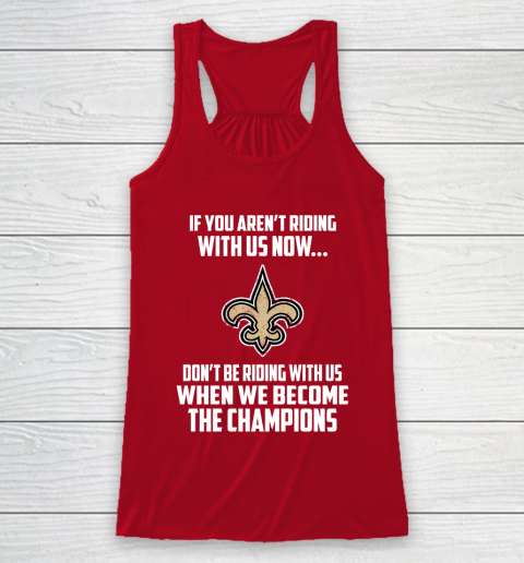 NFL New Orleans Saints Football We Become The Champions Racerback Tank 4
