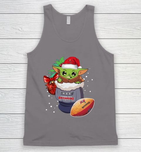 Tampa Bay Buccaneers Christmas Baby Yoda Star Wars Funny Happy NFL Tank Top 7
