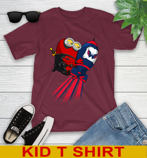 NHL Hockey Washington Capitals Deadpool Minion Marvel Shirt Youth T-Shirt 5
