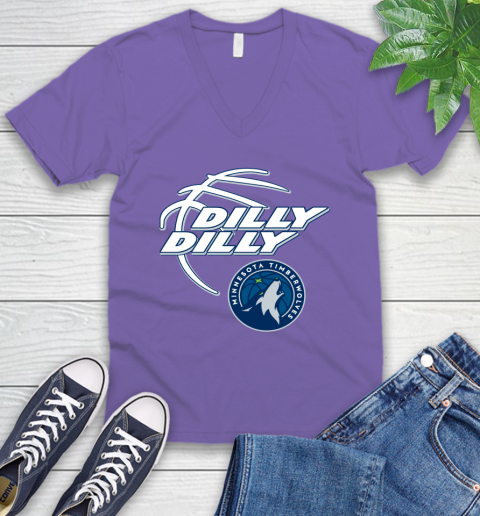 NBA Minnesota Timberwolves Dilly Dilly Basketball Sports V-Neck T-Shirt 10