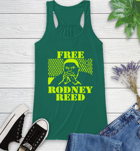 Freee rodney reed Racerback Tank 7 Freee rodney reed Racerback Tank - Image 7