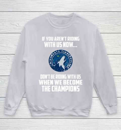 NBA Minnesota Timberwolves Basketball We Become The Champions Youth Sweatshirt 3