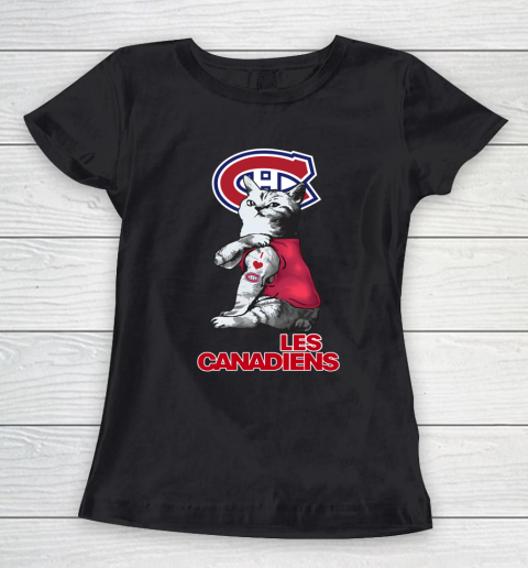 NHL My Cat Loves Montreal Canadiens Hockey Women's T-Shirt