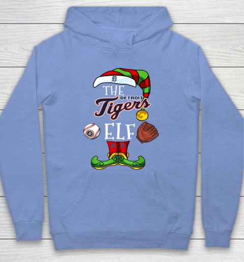 Detroit Tigers Christmas ELF Funny MLB Hoodie 8