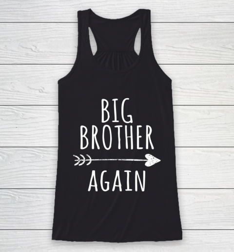 Big Brother Again for Boys with Arrow and Heart Racerback Tank