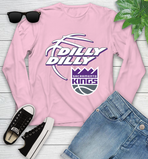 NBA Sacramento Kings Dilly Dilly Basketball Sports Youth Long Sleeve 10